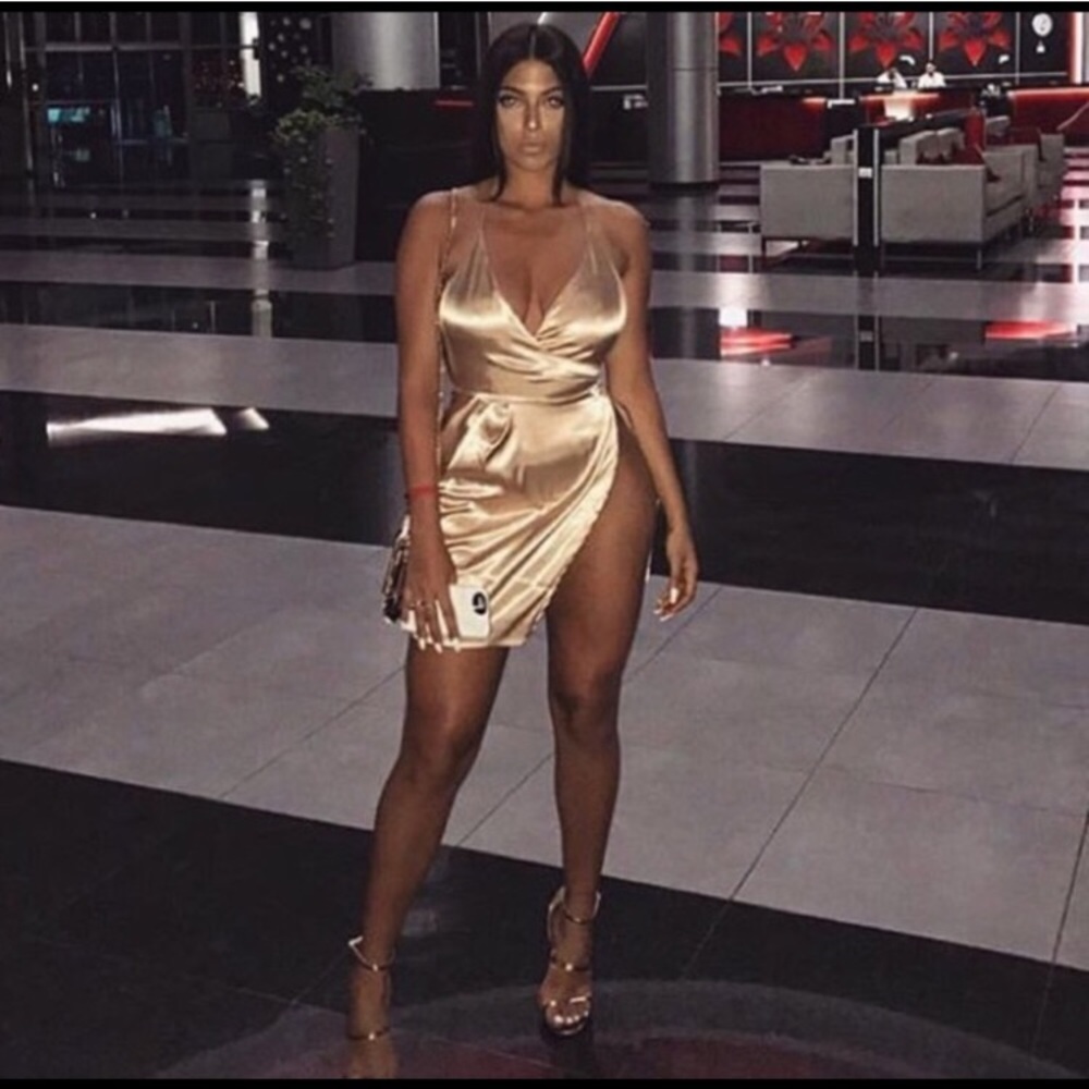 Sexy Champagne Izzy dress from Want My Look